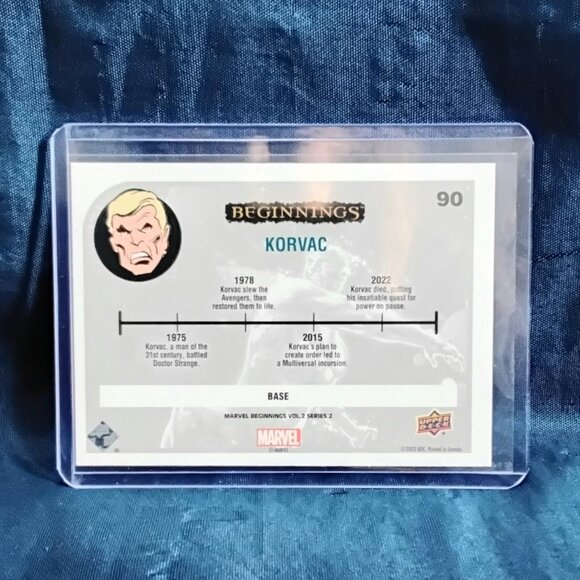 5/$20 Mint 2023 UD Korvac Marvel Beginnings Vol. 2 Series 2 Card 90!! - Picture 2 of 2